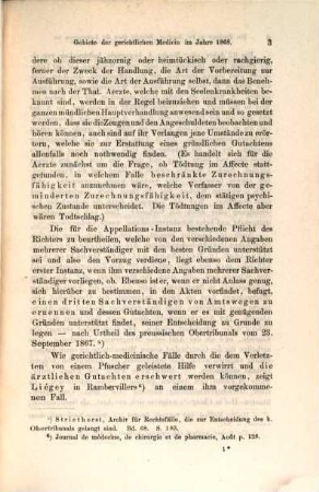 Bericht über die Leistungen in Gebiete der gerichtlichen Medicin im Jahre .... 1868