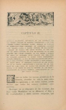 Capítulo II. Antiguas relaciones históricas de los espanoles con los chinos ...
