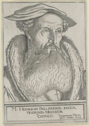 Bildnis von Heinricus Bullingerus
