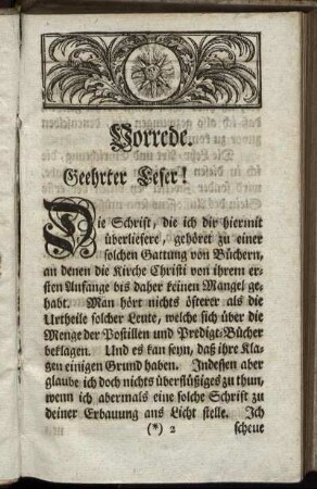 Vorrede. Geehrter Leser!