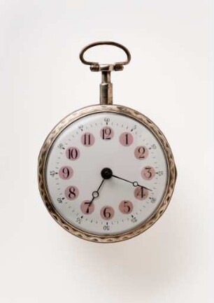 Silberne Taschenuhr mit Selbstaufzug