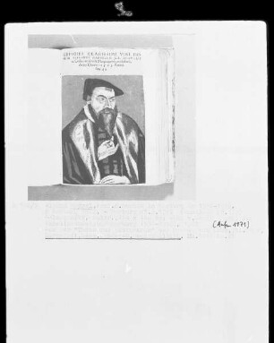 Bildnis des Magisters Wiegand Happel, Professor in Marburg Buchkunst