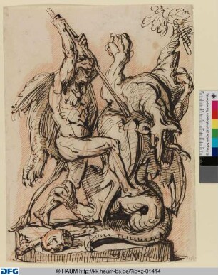Herkules im Kampf mit der lernäischen Hydra