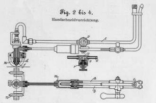 Autogenes Schneiden: Handschneidevorrichtung : Technikgeschichte | Industrie und Technik | Schmieden und Schmiede-Einrichtungen