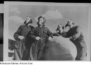 Gruppenporträt von Armee-Piloten (Reproduktion)