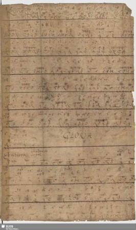 handschriftliche Beilage [Messe; Tabulatur]