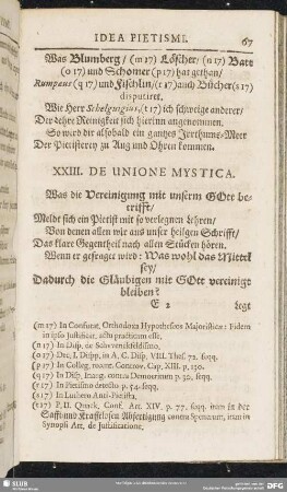 XXIII. De Unione Mystica
