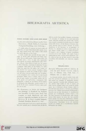 Bibliografia artistica