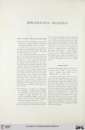 Bibliografia artistica