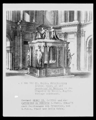 Die Abteikirche von Saint-Denis: Grabmal Henri II. und Cathérine de Medicis