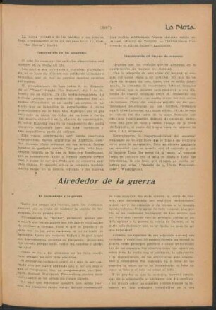 Alrededor de la guerra : El darwinismo y la guerra