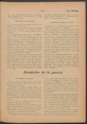 Alrededor de la guerra : El darwinismo y la guerra