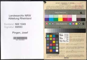 Entnazifizierung Josef Pingen , geb. 06.08.1893 (Landwirt)