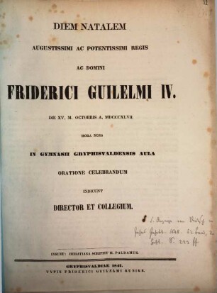 Horatiana : (Schulprogramm)