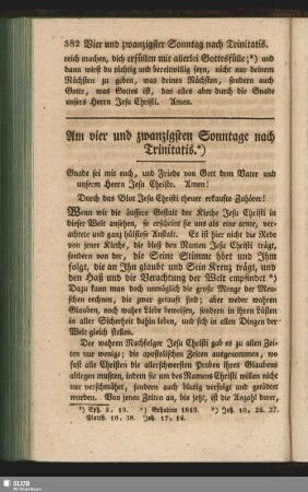 Am vier und zwanzigsten Sonntage nach Trinitatis