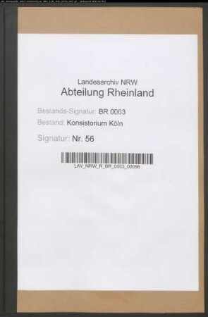 Ernennung der Kommissarien des Konsistoriums