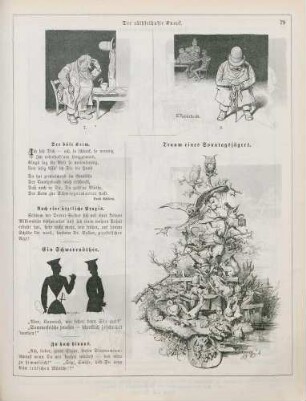 "Der räthselhafte Knopf" "Ein Schwerenöther" "Traum eines Sonntagsjägers"