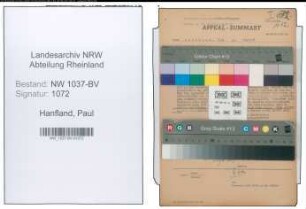 Entnazifizierung Paul Hanfland , geb. 22.04.1890 (Studiendirektor)