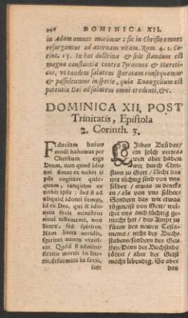Dominica XII. Post Trinitatis ...