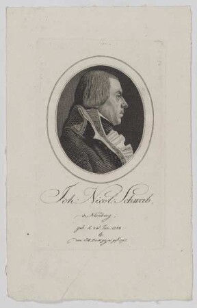 Bildnis des Johann Nicolaus Schwab