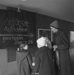 Anmeldung der Erstkläßler.