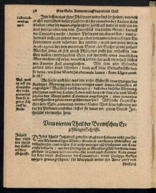 Vom vierten Theil der Bremischen Erzehlungs Schrifft.