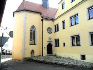 Stadtbild - Juliusspital- Hauptgebäude mit Spitalkapelle von Nordosten (erbaut 1614 durch Fürstbischof Julius Echter)