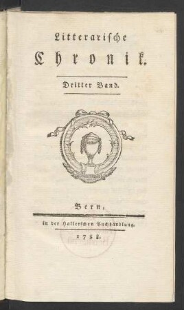 3.1788: Litterarische Chronik