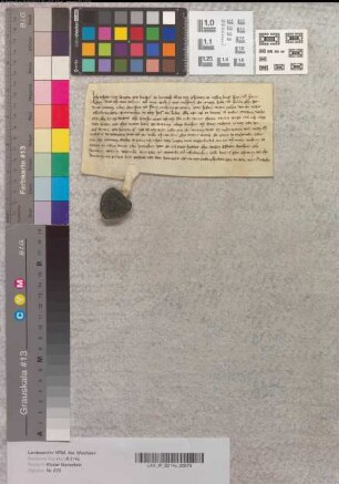 Knappe Johann von Lodere [Laer bei Osnabrück] versetzt dem Otto Stenhus eine Rente aus dem Hause tor Beke. Zeugen: Alfram Stenhus, Hermann Doliken, Werneke de Greve, Werneke von Othelinghen.