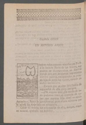 Capítulo LXXIX - Un antiguo amigo