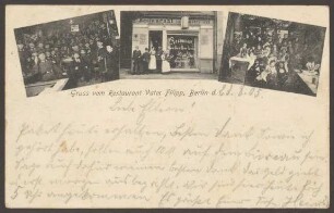 Ansichtskarte "Restaurant Vater Filipp", Köpenicker Straße 176