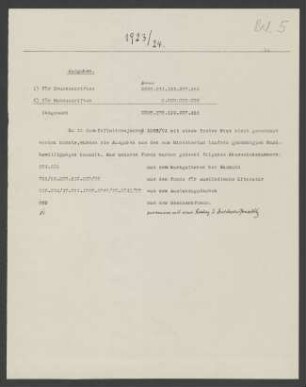 Beil. 5 1923/24