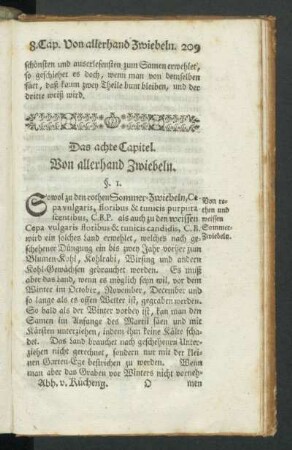 Das achte Capitel. Von allerhand Zwiebeln