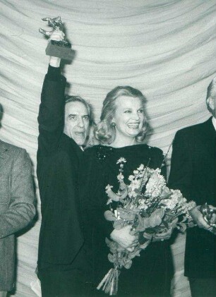 IFF 1984. Preisverleihung. John Cassavetes, Gena Rowlands. Goldener Berliner Bär. Love Streams