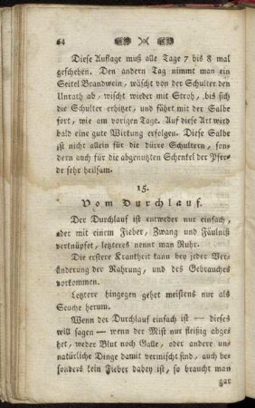 15. Vom Durchlauf
