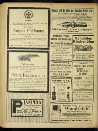 Nachruf : [August Feldmann]