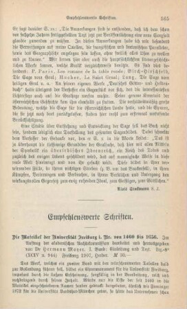 565-585 Empfehlenswerthe Schriften