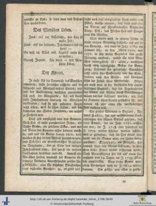 Der Komet.