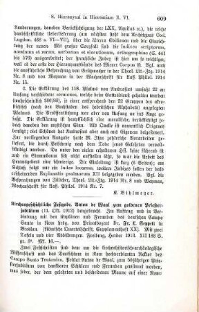 609-611 [Rezension] Kirchengeschichtliche Festgabe Anton de Waal