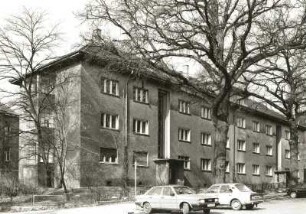 Dresden-Neustadt, Waldschlößchenstraße 5/7. Wohnblock (um 1925). Straßenansicht