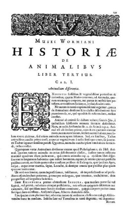 Cap. I. Animalium differentiae