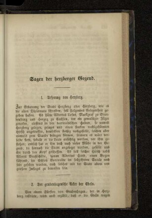 Sagen der Herzberger Gegend.