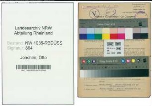 Entnazifizierung Otto Joachim , geb. 17.11.1913 (Elektrosteiger)