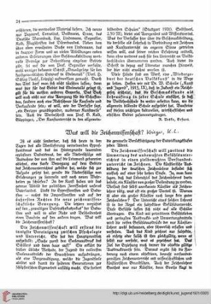 N.F. 1.1921 S. 24-25: Was will die Zeichenwissenschaft?