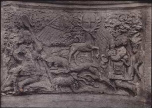 Kruzifix mit St. Hubertus Detail zu 141