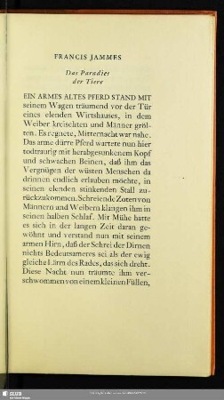Das Paradies der Tiere