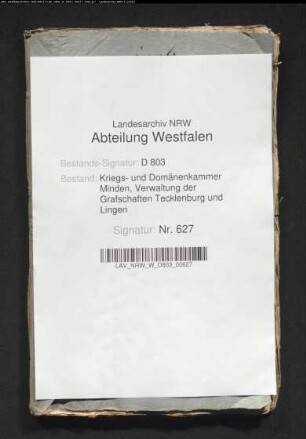 Der Verkauf einiger Grundstücke von Bartels Kolonat, Bauerschaft Meckelwege, Kirchspiels Lienen