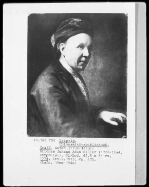 Bildnis Johann Adam Hiller, Komponist