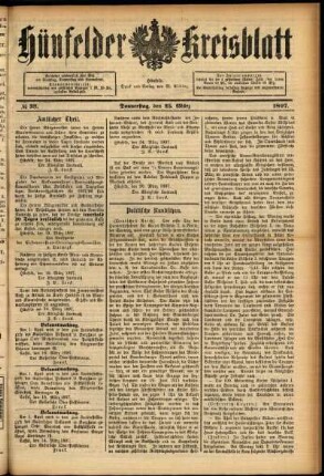 Ausgabe vom Donnerstag, den 25. März 1897.