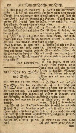 XIX. Von der Beichte und Busse